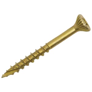 Optimaxx Pz Countersunk Zinc & Yellow Passivated Double Reinforced Woodscrew - 6 X 60mm Pack Of 200