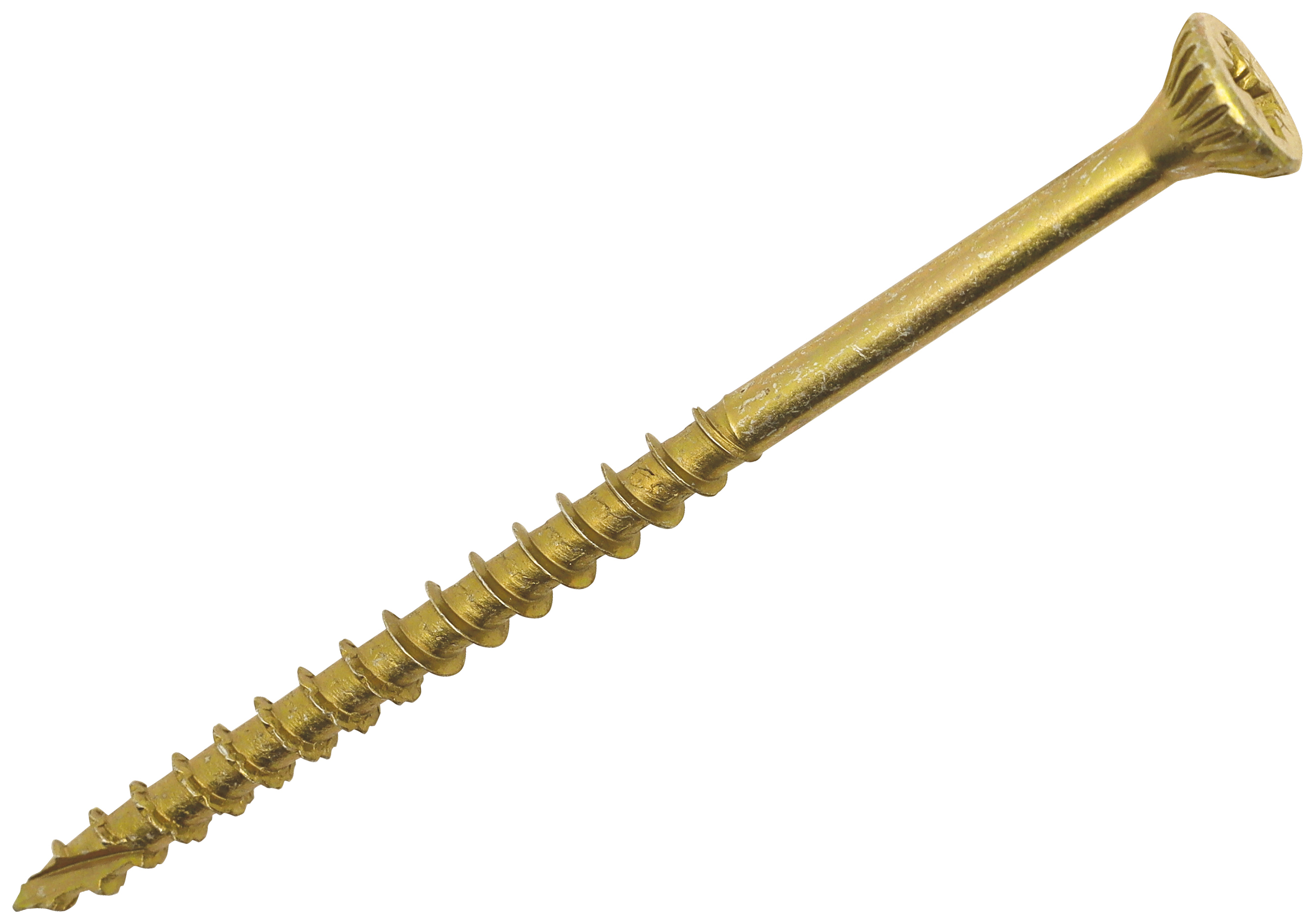 Image of Optimaxx PZ Countersunk Passivated Double Reinforced Wood Screw - 6 x 100mm - Pack of 100