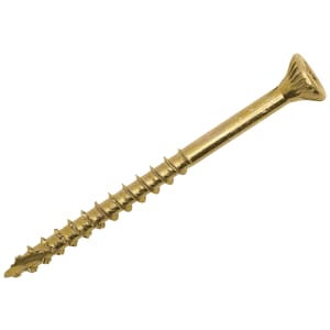 Optimaxx PZ Countersunk Passivated Double Reinforced Wood Screw - 6 x 80mm - Pack of 100