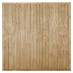 Forest Garden Pressure treated Closeboard Fence Panel - 6x6ft Multi Packs