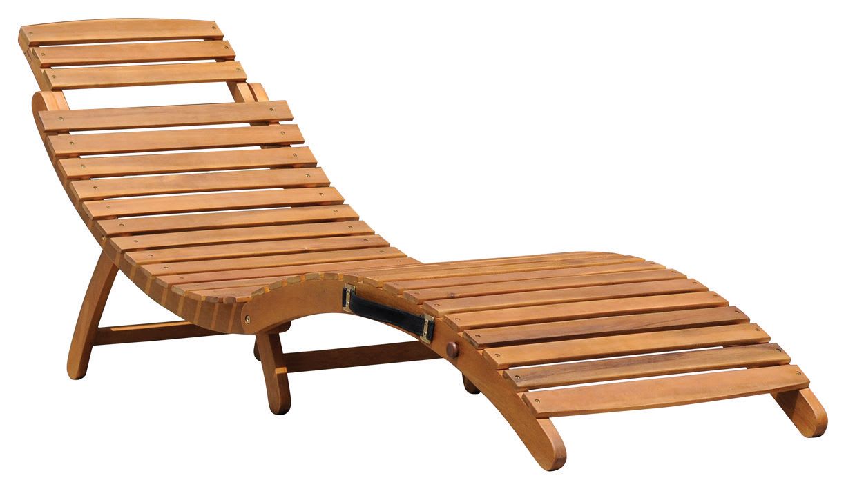 Charles bentley wooden fsc acacia large folding curved reclining sun lounger new arrivals