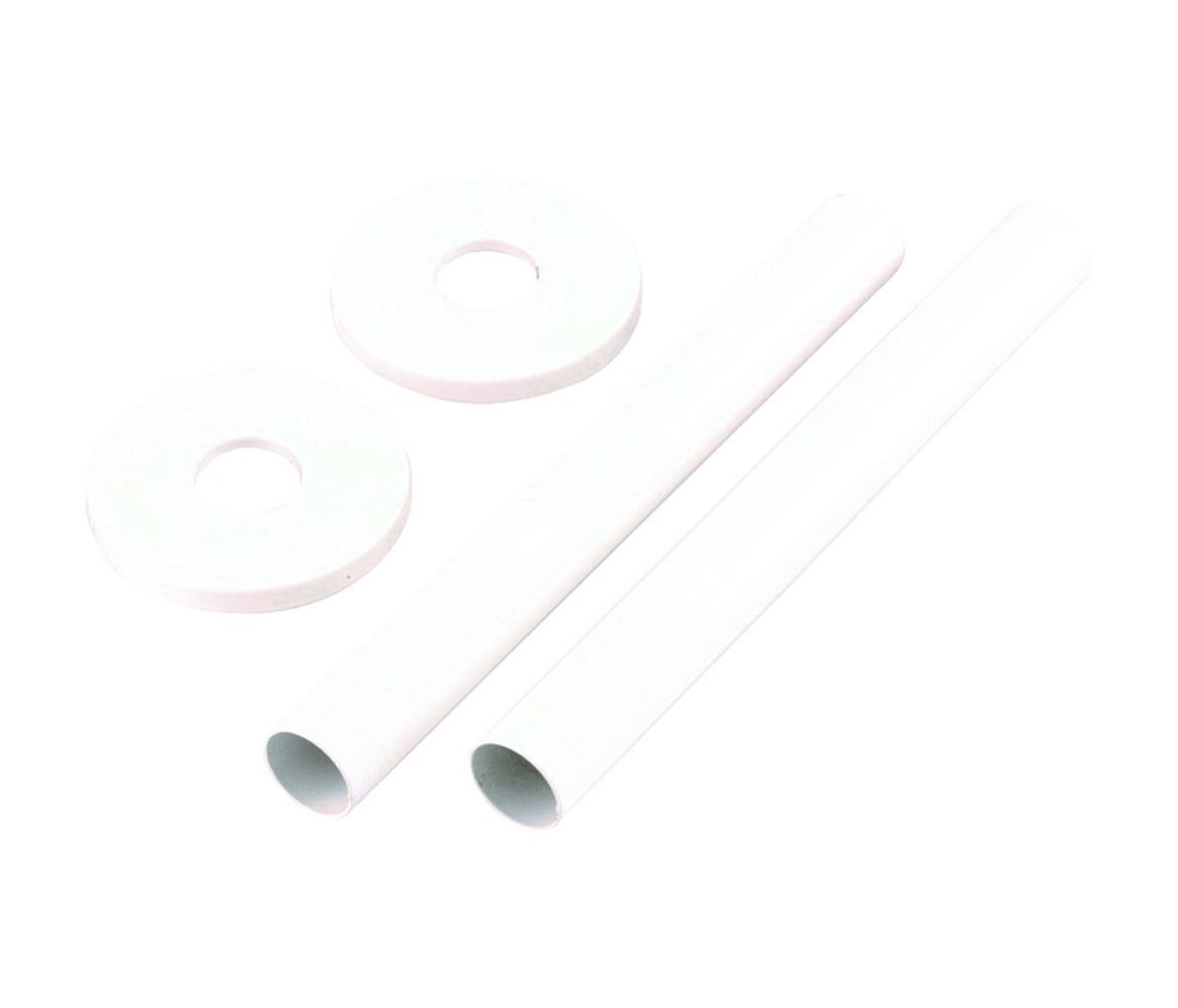Towelrads White Pipe Sleeves - 130mm