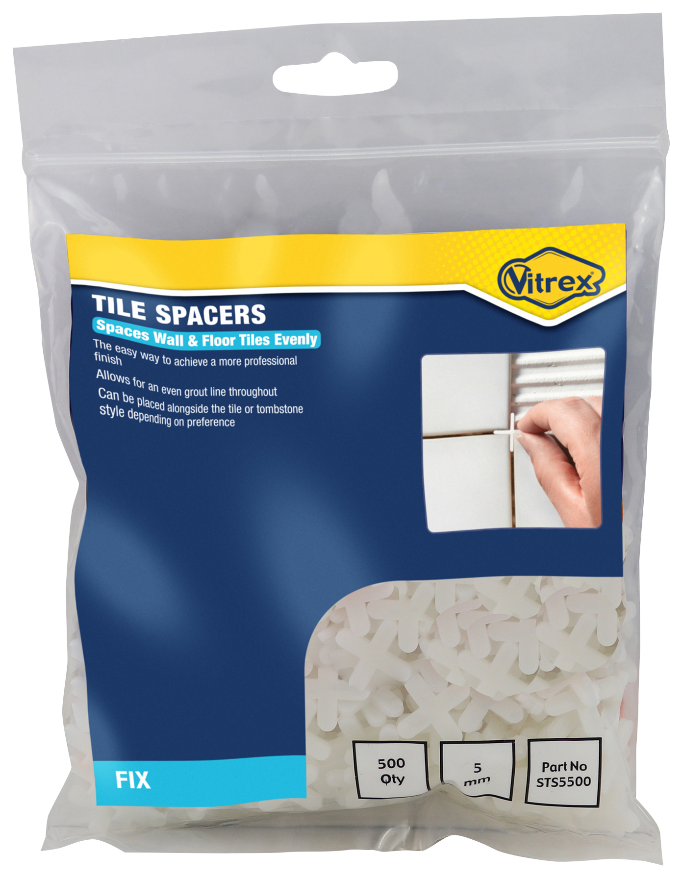 Vitrex 5mm Tile Spacers - Pack of 500