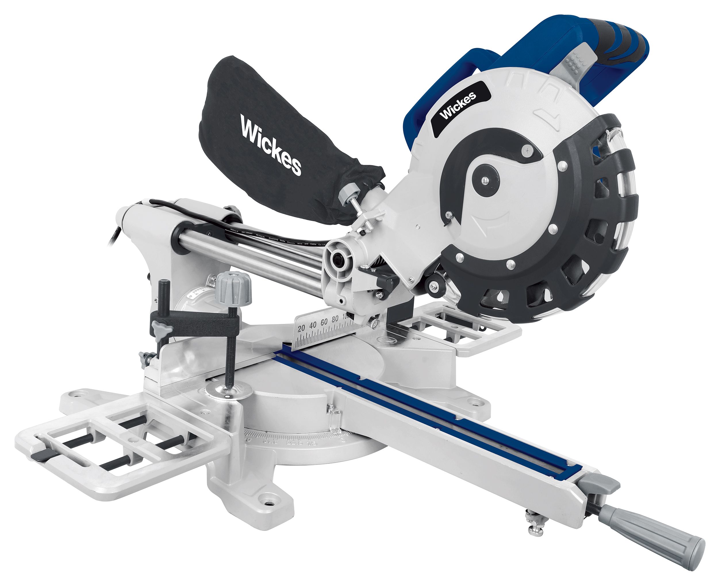 Image of Wickes 210mm Corded Sliding Compound Mitre Saw - 1800W