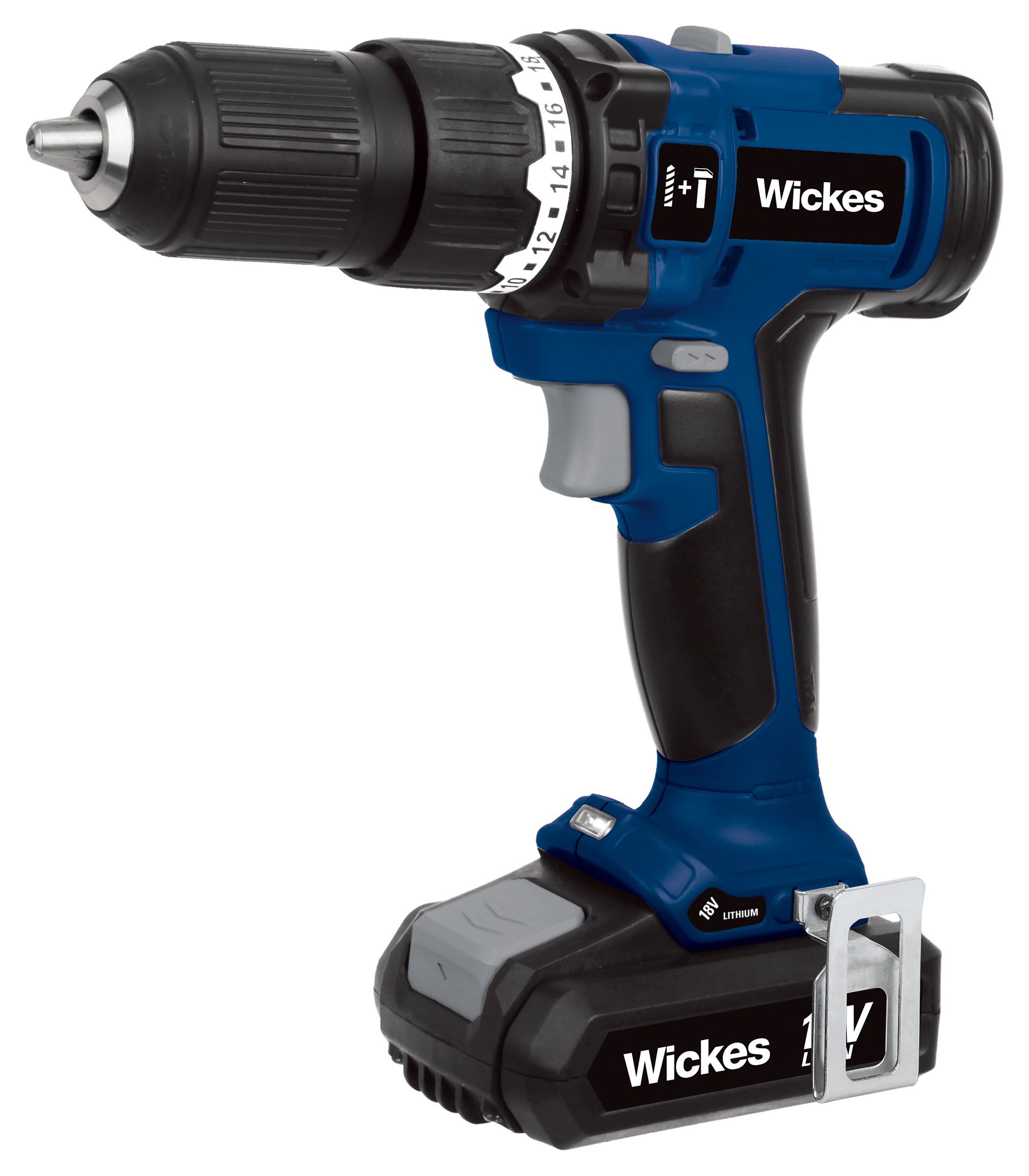 Wickes 18V 1 x 1.5Ah Li-ion Cordless Combi Drill