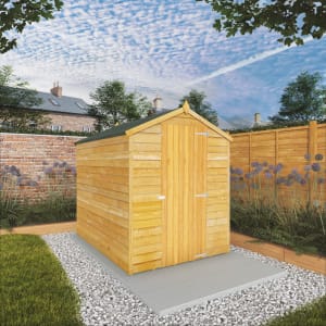 Image of Mercia 7 x 5ft Windowless Overlap Apex Shed with Assembly