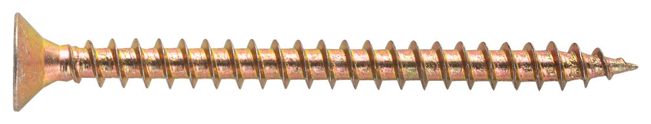 Wickes Single Thread Zinc & Yellow Screw - 4 X 45mm Pack Of 200