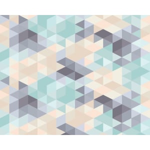 ohpopsi Pastel Triangles Wall Mural
