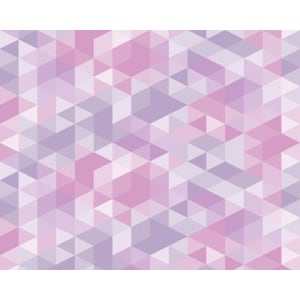 ohpopsi Pink Pastel Triangles Wall Mural