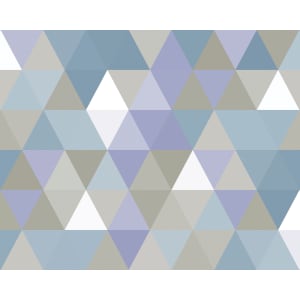 ohpopsi Multi Coloured Geometric Triangles Wall Mural