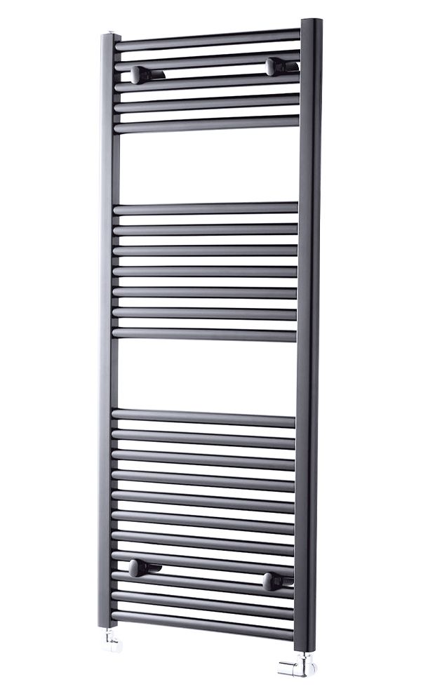 Pisa Anthracite Towel Radiator - 1200mm - Various Widths Available