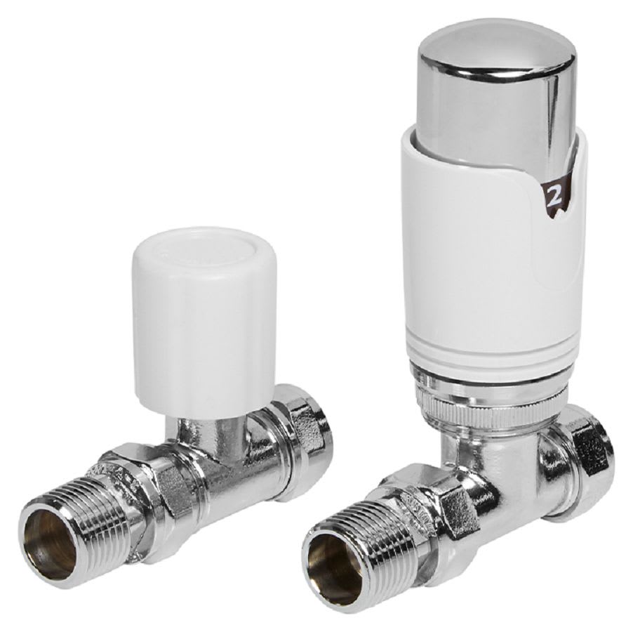 Wickes Thermostatic Radiator Valve White Wickes.co.uk