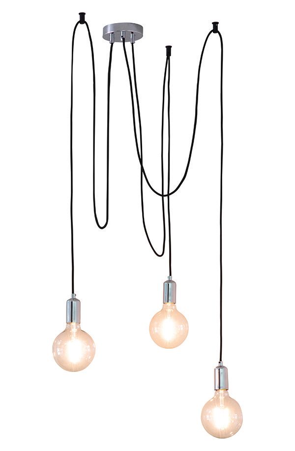 Image of Studio 3 Light Pendant Light Chrome