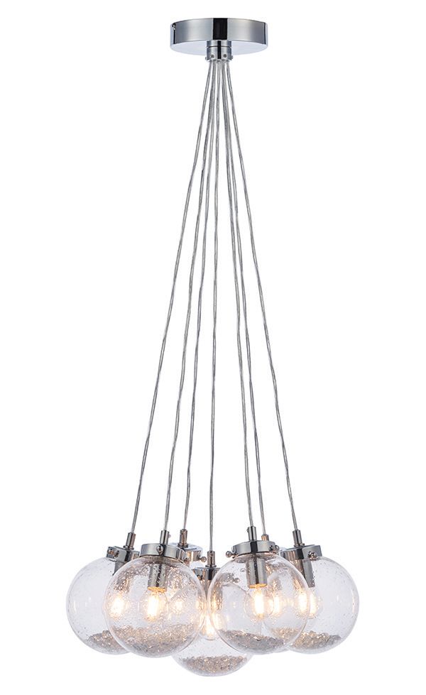 Image of Harbour 7 Light Pendant Light Chrome