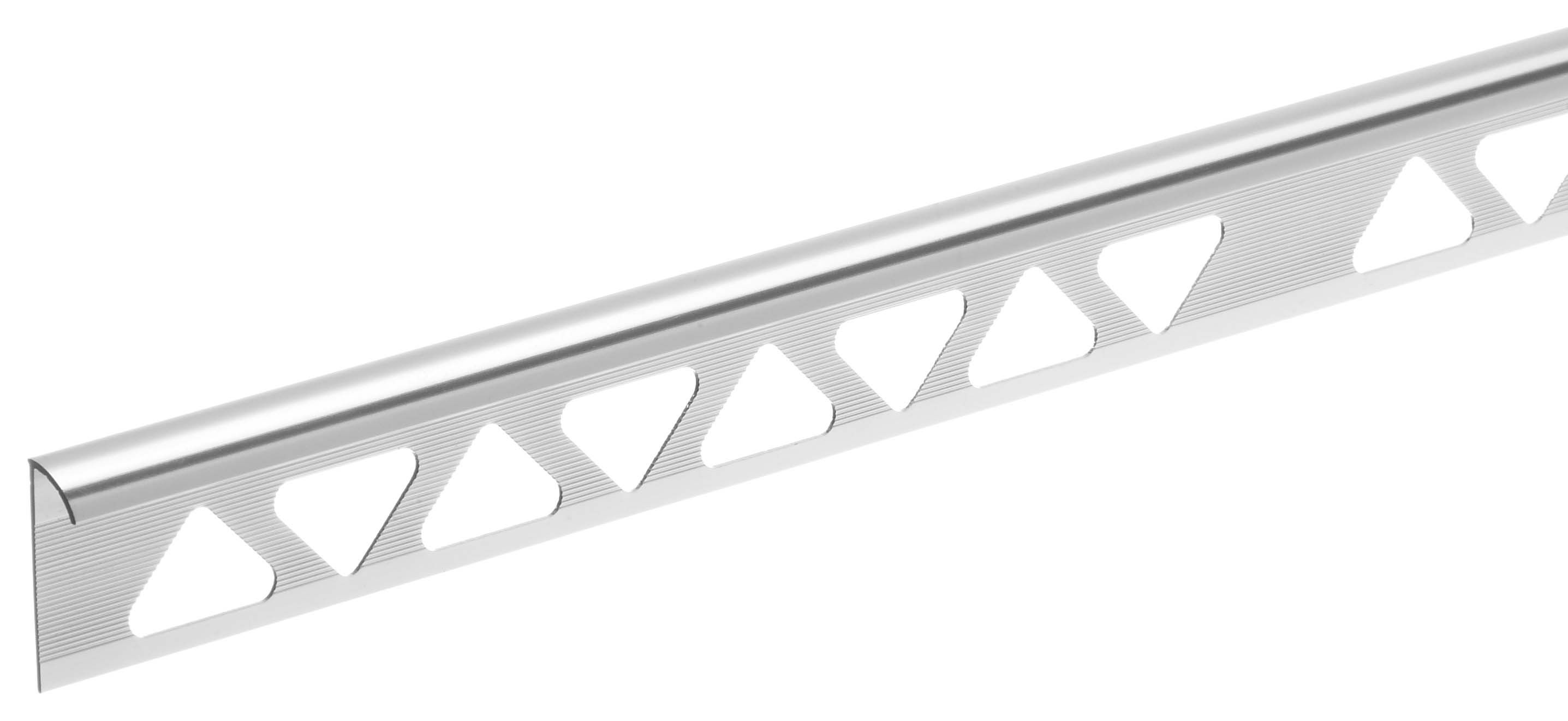 Homelux 8mm Metal Quadrant Silver Tile Trim - 2.44m