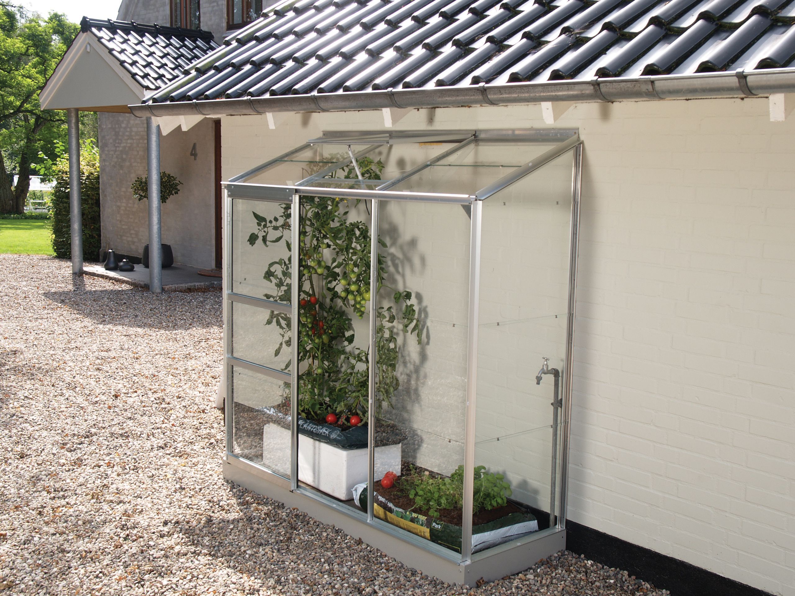 Vitavia Ida 2 x 6ft Toughened Glass Greenhouse with Steel Base