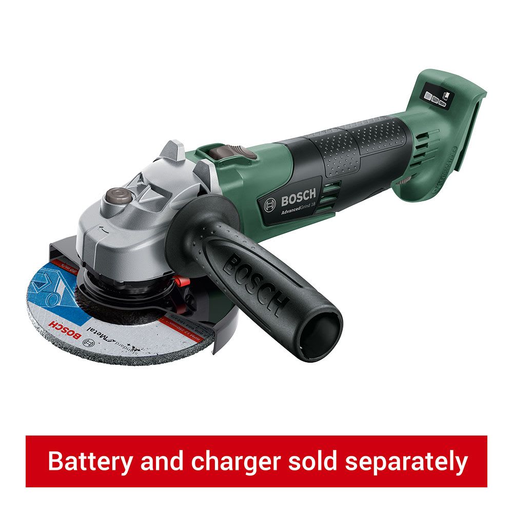 Bosch 125mm AdvancedGrind 18V Cordless Angle Grinder Bare Wickes.co.uk