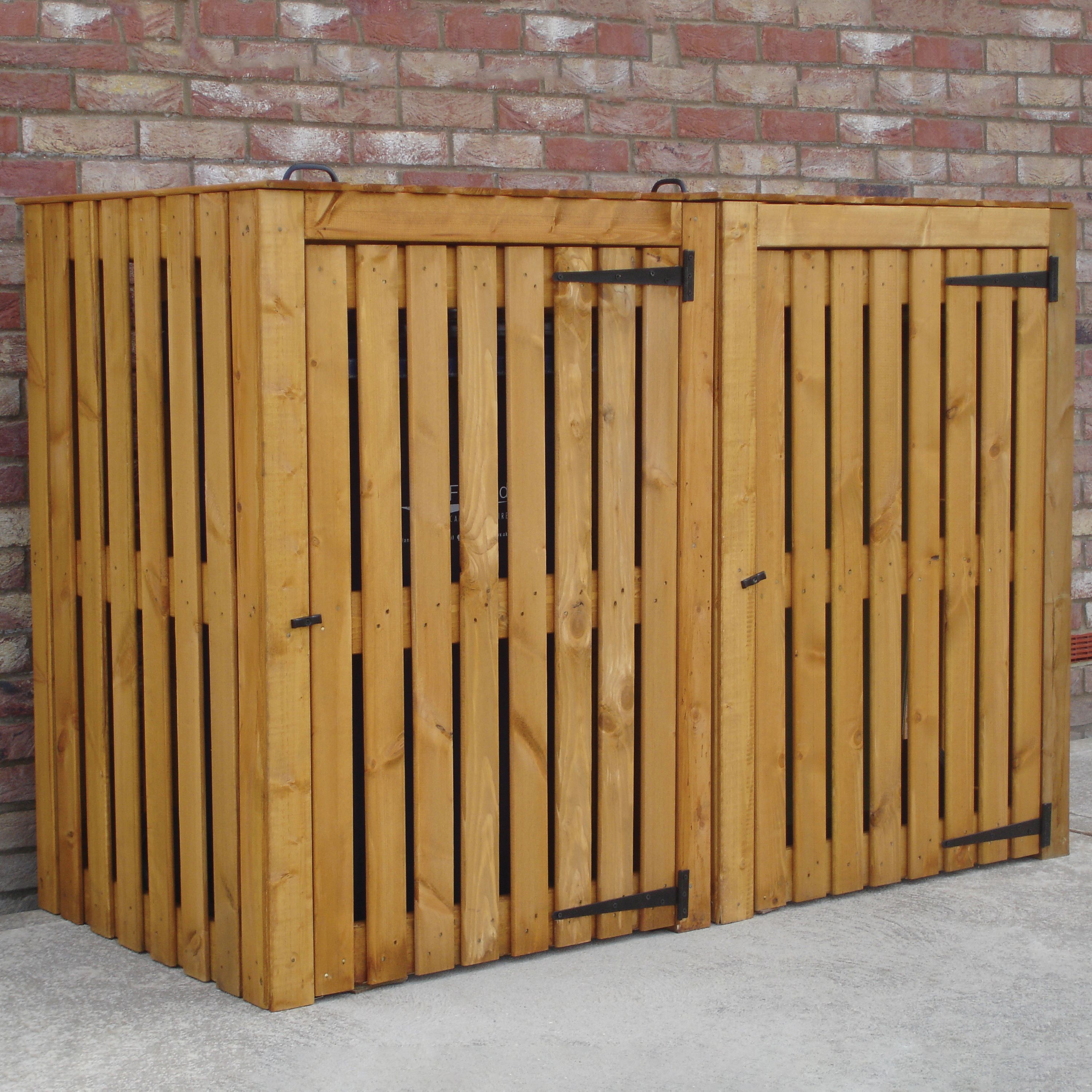 Shire Double Wheelie Bin Store - 6 x 3ft