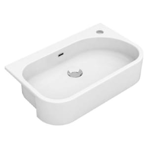 Wickes Siena 1 Tap Hole Semi Recessed Short Projection Basin - 540mm