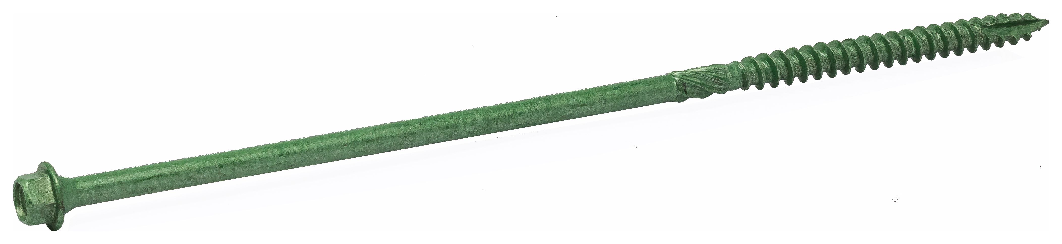 Image of Wickes Timber Drive Hex Head Green Screw - 7x100mm Pack Of 50