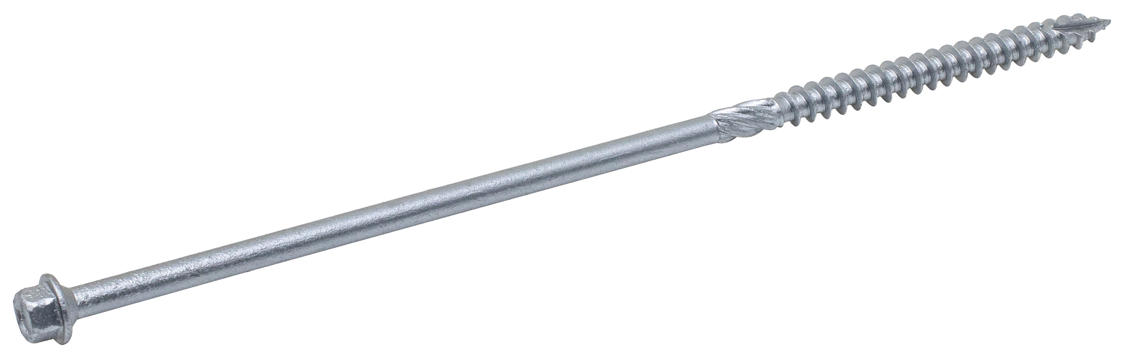 Wickes Timber Drive Hex Head Silver Screw - 7x200mm Pack Of 25