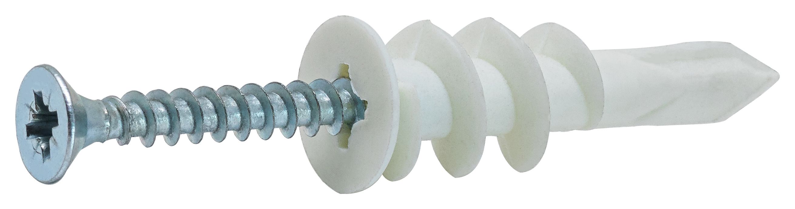 Self Drill Nylon Plasterboard Fixers 41mm 250 Pack