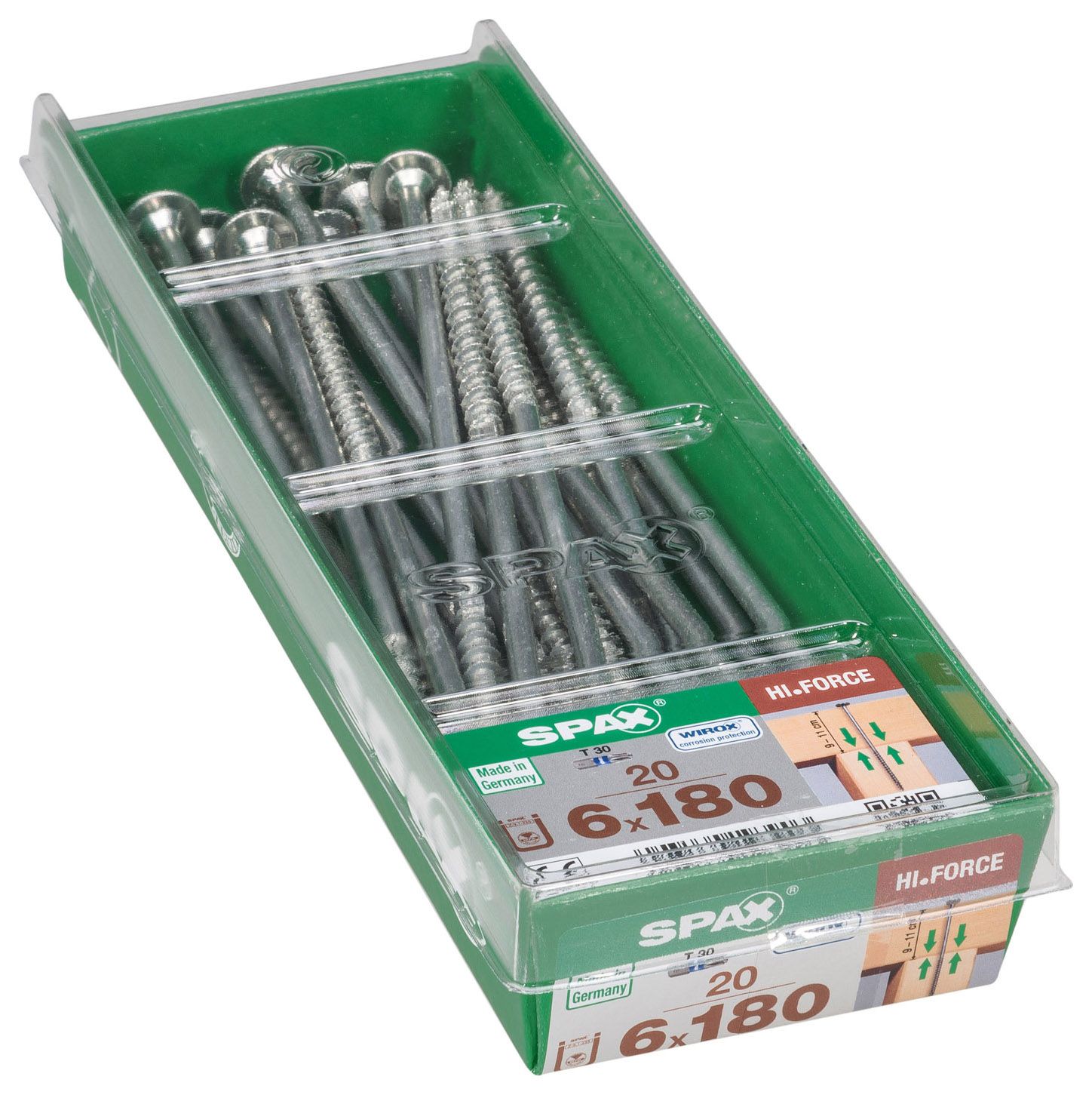 Image of Spax Tx Washer Head Wirox Screws - 6.0x180mm Pack Of 20