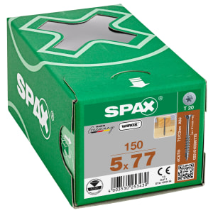 Spax Tx Washer Head Wirox Screws - 5.0x77mm Pack Of 150