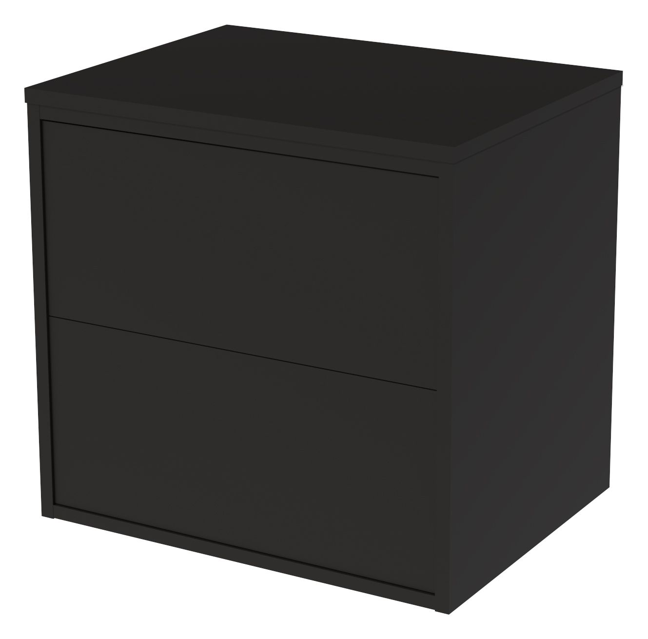 Image of Wickes Tallinn Graphite Push to Open Wall Hung Vanity Unit - 600 x 550mm