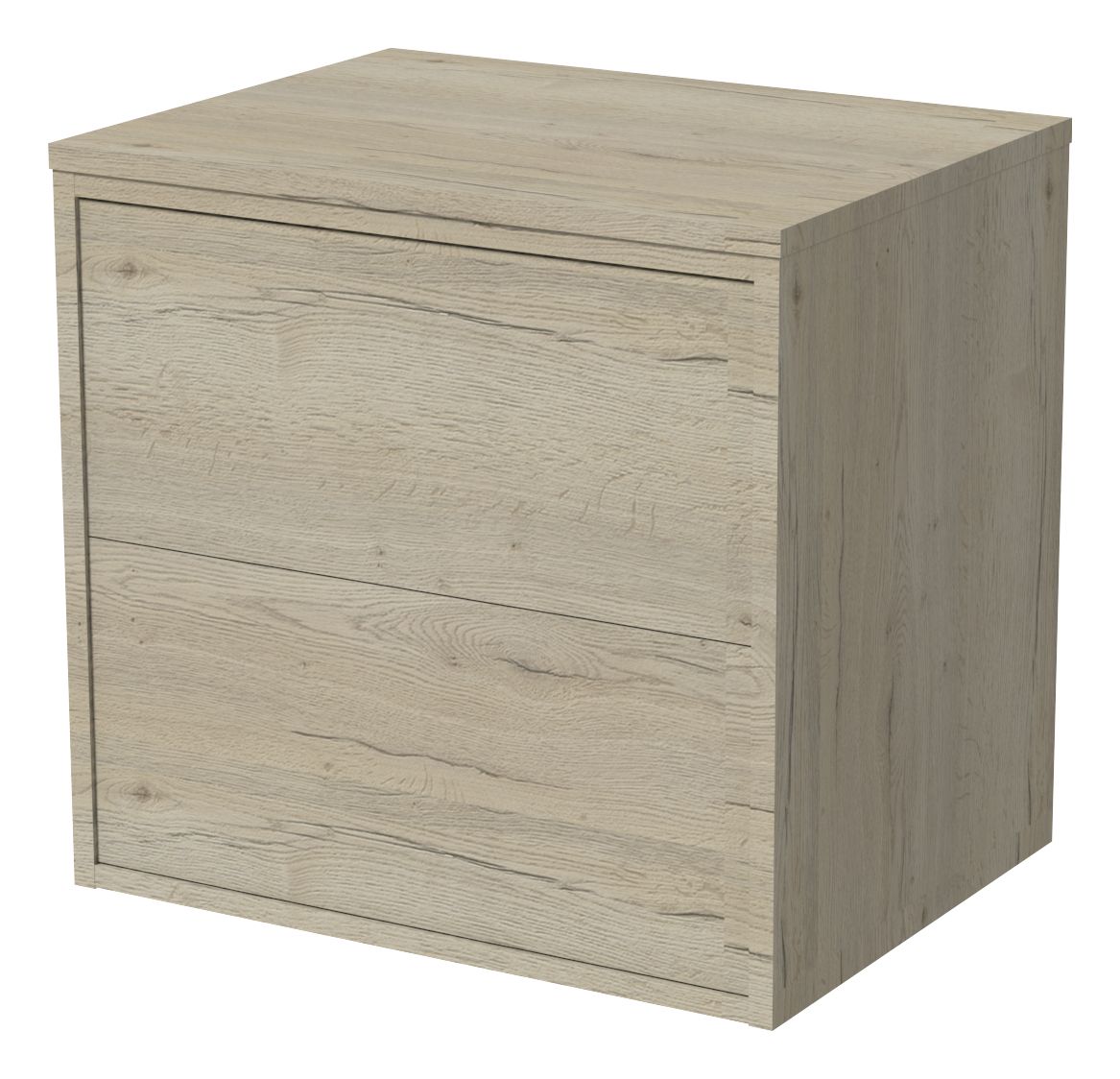 Wickes Tallinn Halifax Oak Push to Open Vanity Unit - 600 x 550mm