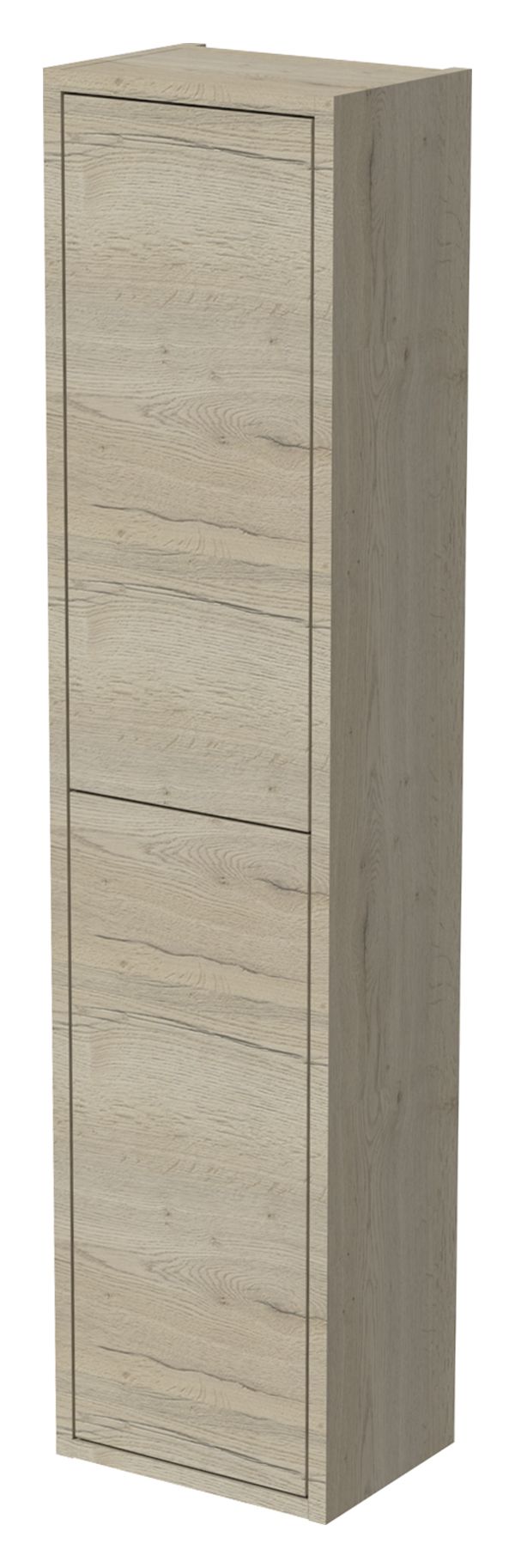 Wickes Tallinn Halifax Oak Push to Open Wall Hung Tower Unit - 1300 x 300mm