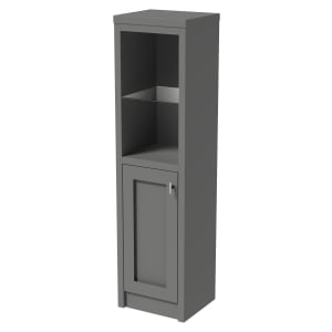 Wickes Hayman Dove Grey Traditional Freestanding Mid Height Tower Unit - 1500 x 400mm