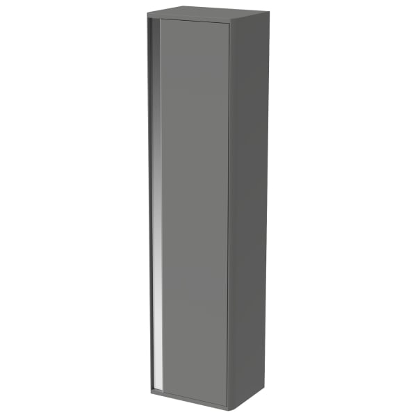 Wickes Radli Dust Grey Handleless Rail Wall Hung Tower Unit - 1600 x 400mm