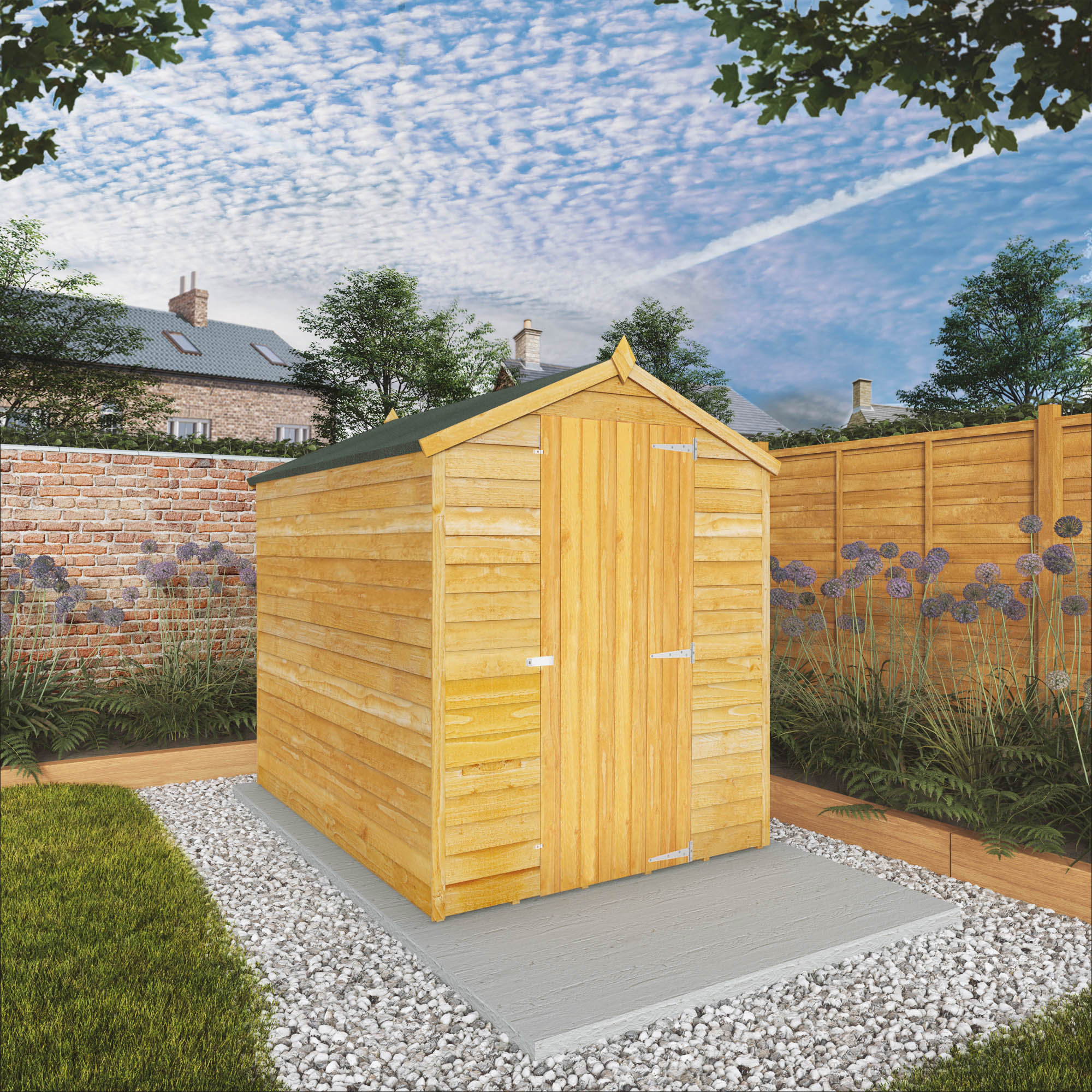 Image of Mercia 7 x 5ft Windowless Overlap Apex Shed