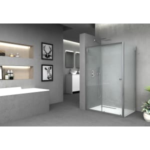 Vision 6mm Framed Chrome Shower Side Panel Only - Various Sizes Available