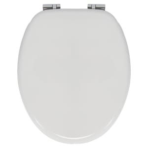 Wickes Wooden Soft Close Toilet Seat - White