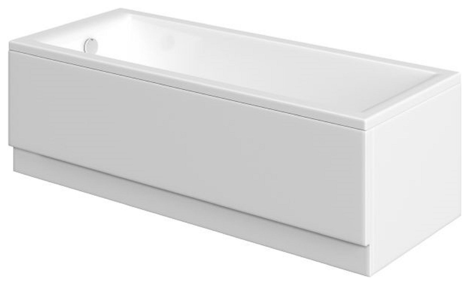 Image of Wickes Camisa Single Ended Straight Bath - 1600 x 700mm