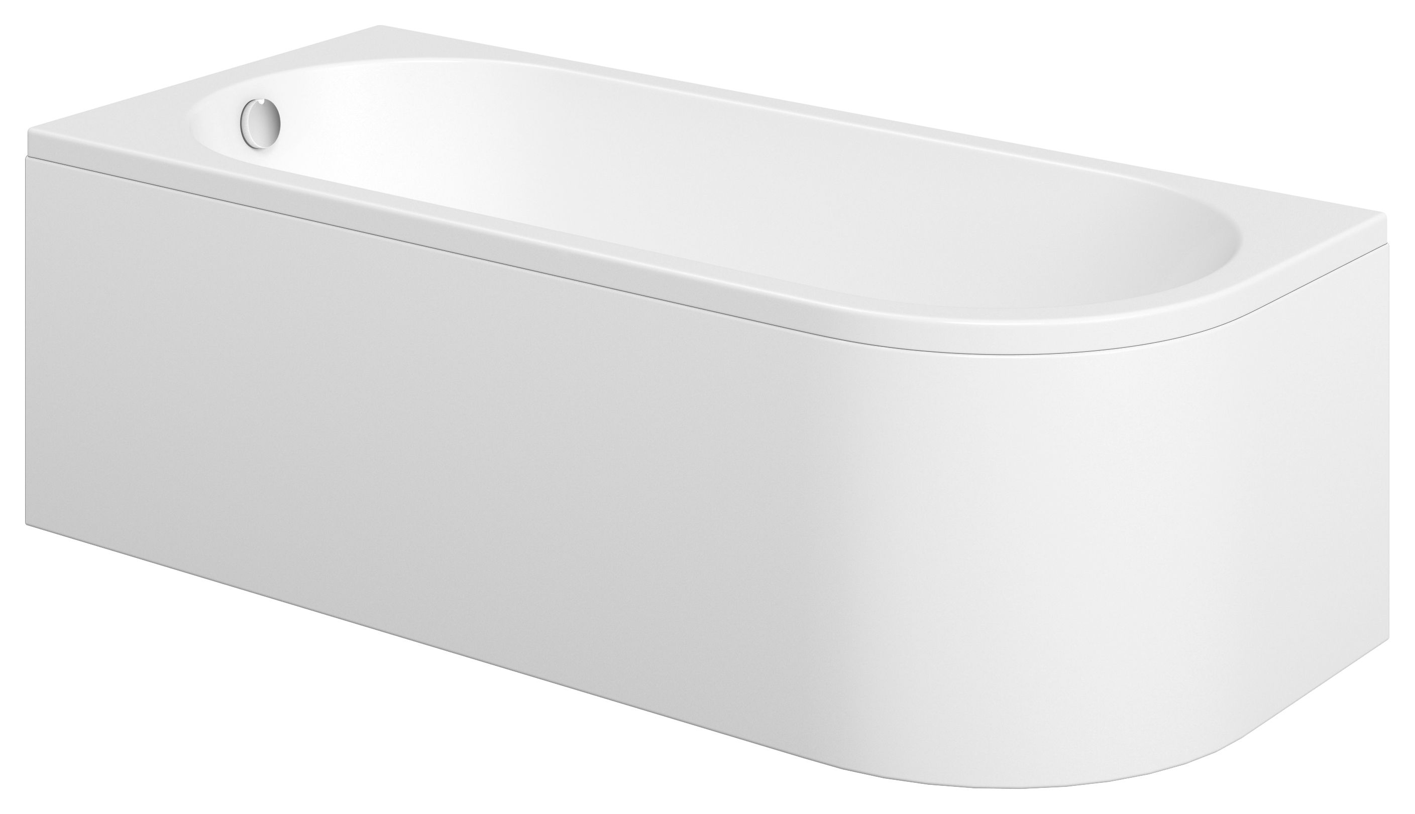 Image of Wickes Ellipse Reversible Front Bath Panel - 1700 x 510mm