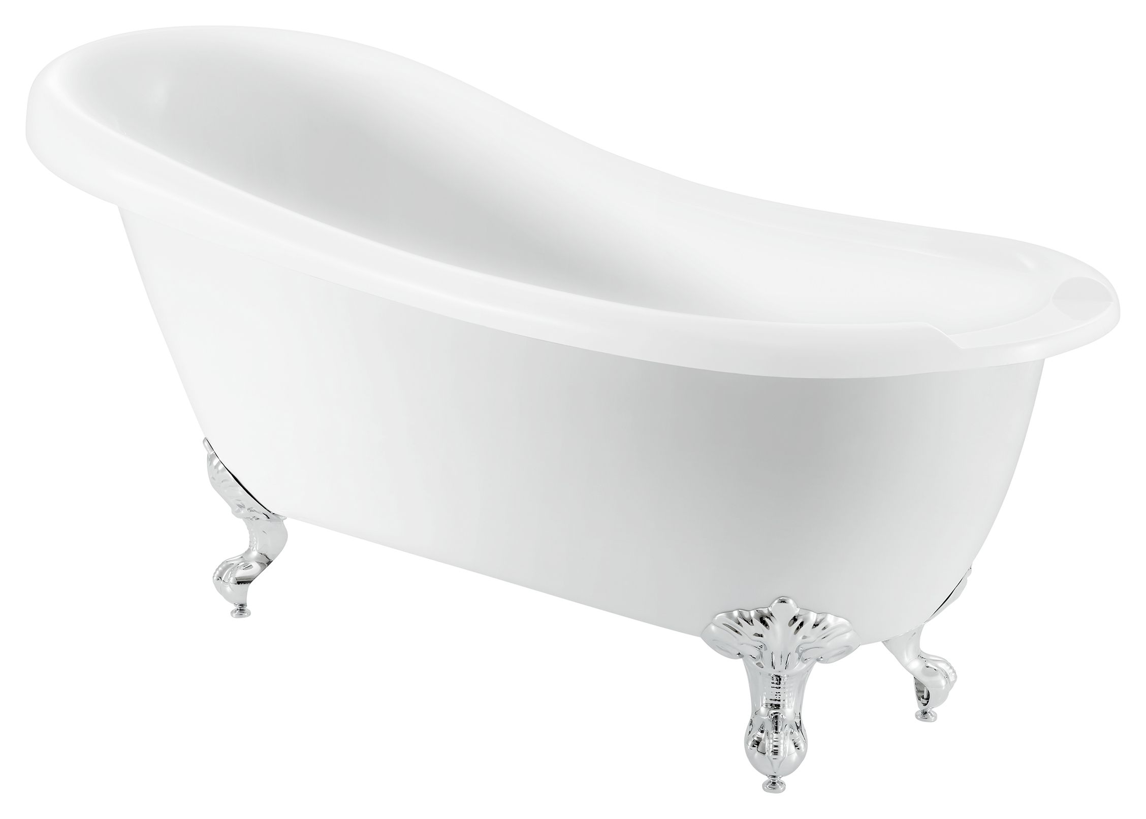 Image of Wickes Traditional Chrome Claw Feet for Traditional Baths