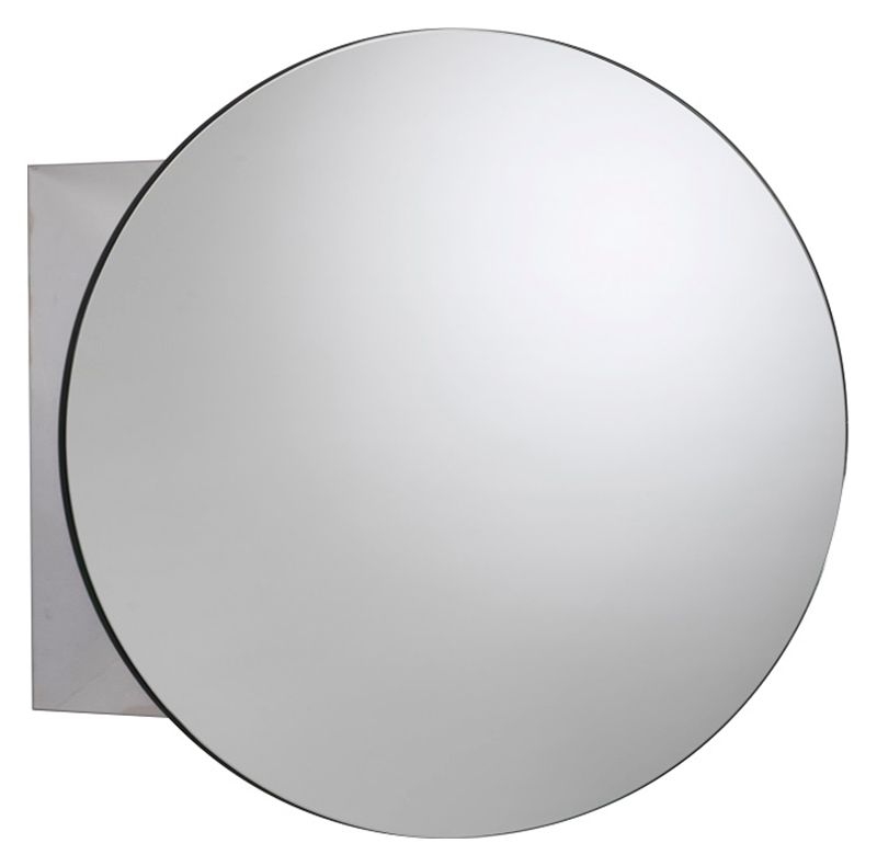 Image of Croydex Severn Circular Mirrored Bathroom Cabinet - 500 x 500mm