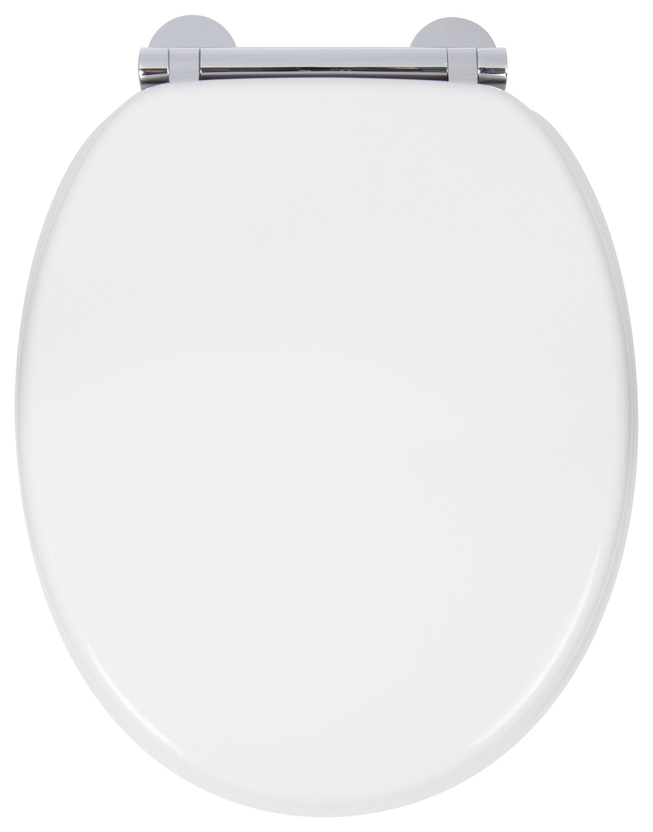 Croydex Lucerne Flexi-Fix™ Wooden Soft Close Toilet Seat - White