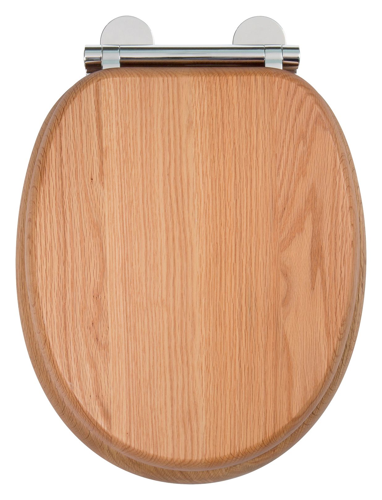 Image of Croydex Rutland Flexi-Fix™ Wooden Soft Close Toilet Seat - Oak