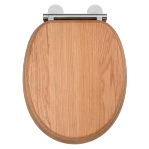 Croydex Flexi-Fix Rutland Toilet Seat - Oak