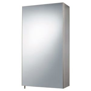Wickes Stainless Steel Single Bathroom Cabinet - 300 x 550mm