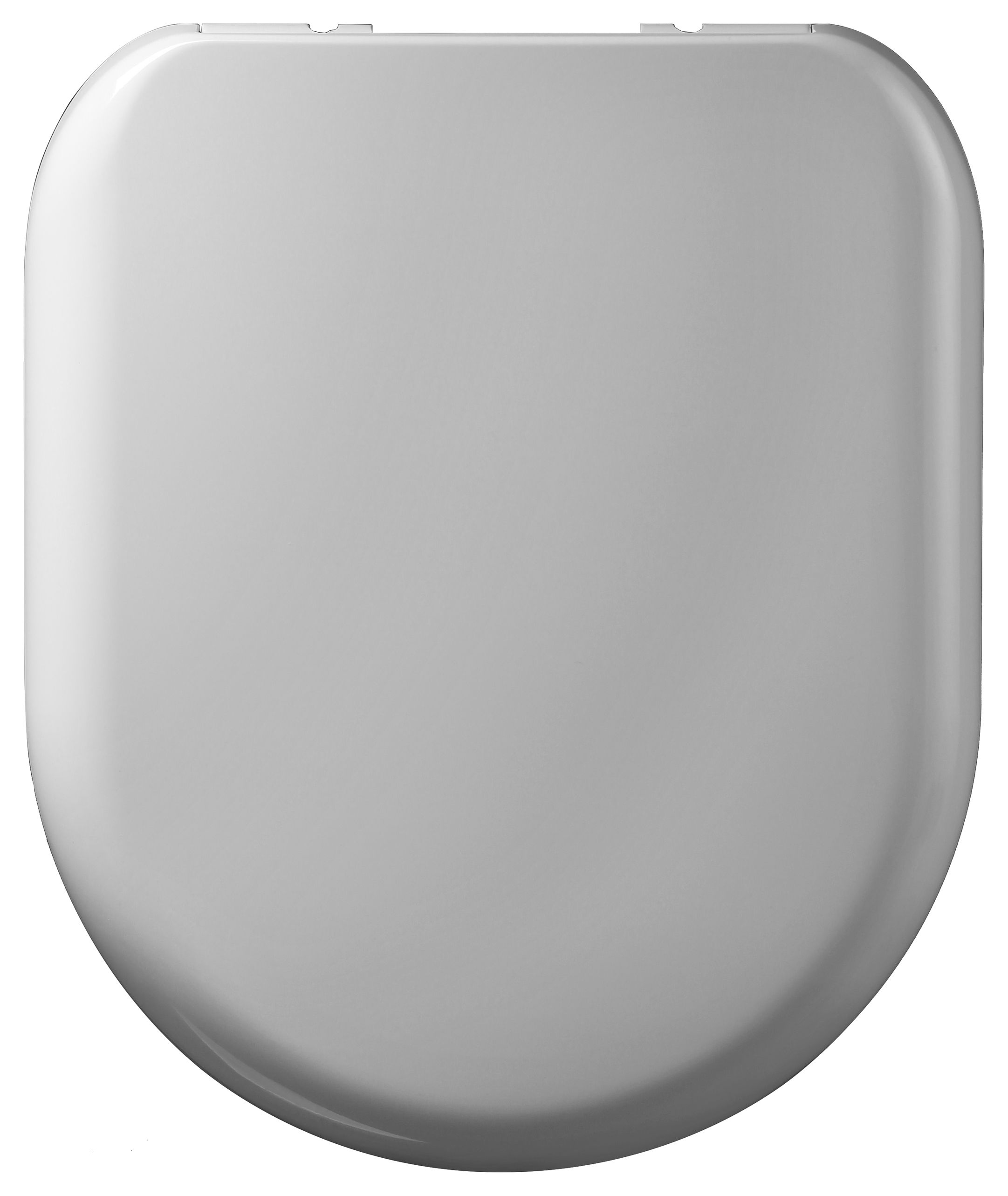 Wickes D Shaped Thermoset Plastic Soft Close Toilet Seat - White