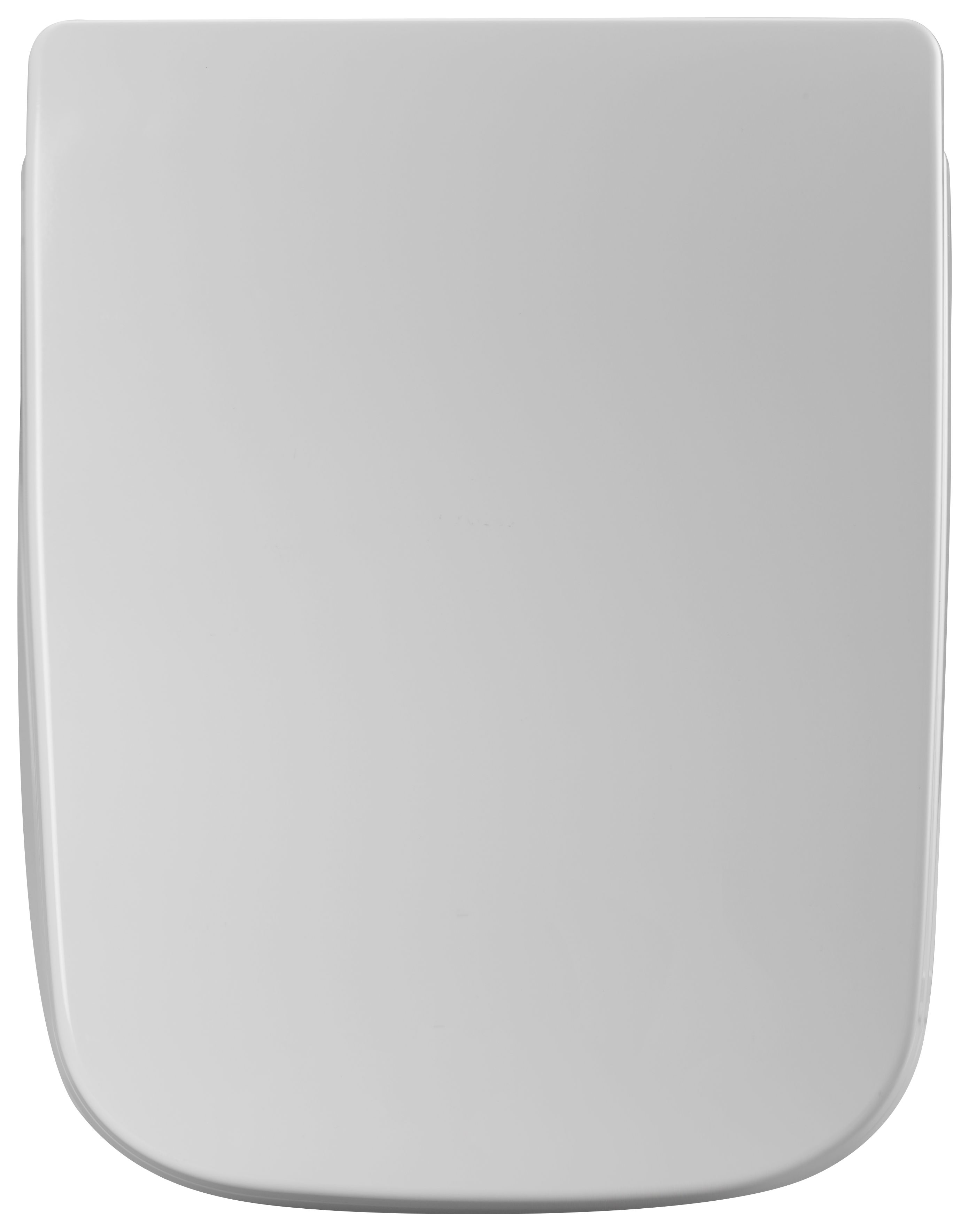 Wickes Square Thermoset Plastic Soft Close Toilet Seat - White