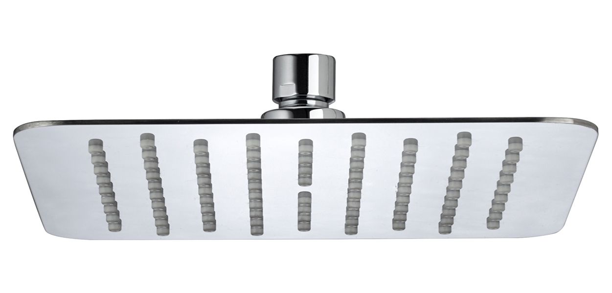 Image of Bristan Square Slimline Chrome Shower Head - 300mm