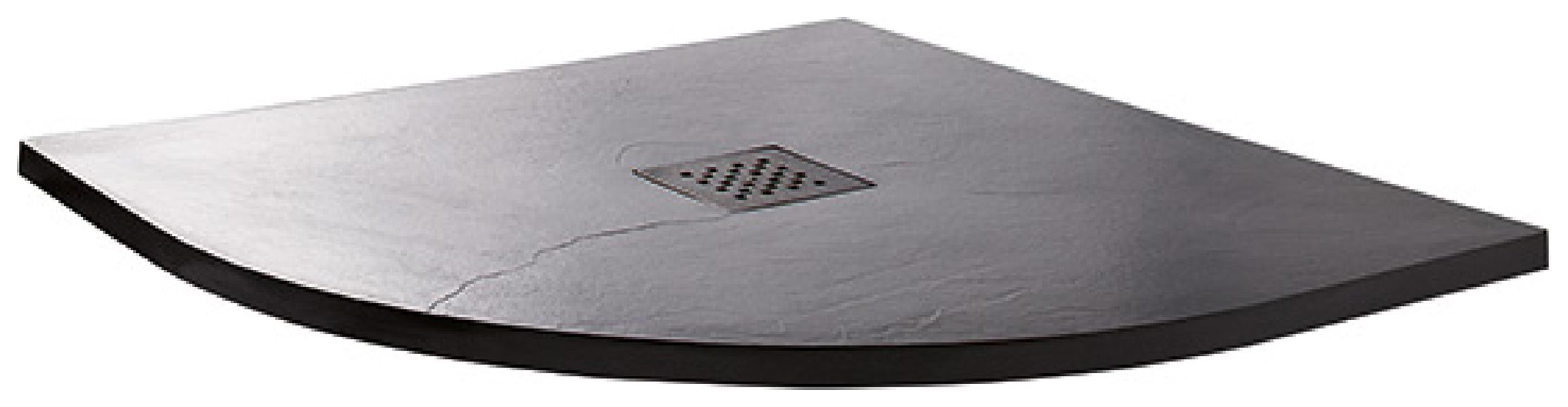 Wickes 35mm Black Textured Quadrant Shower Tray - 800 x 800mm