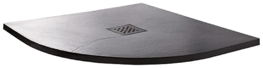 Wickes 35mm Black Textured Quadrant Shower Tray -