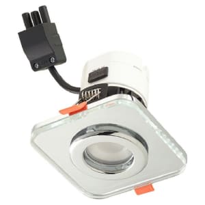 Wickes Square Clear Glass Downlight